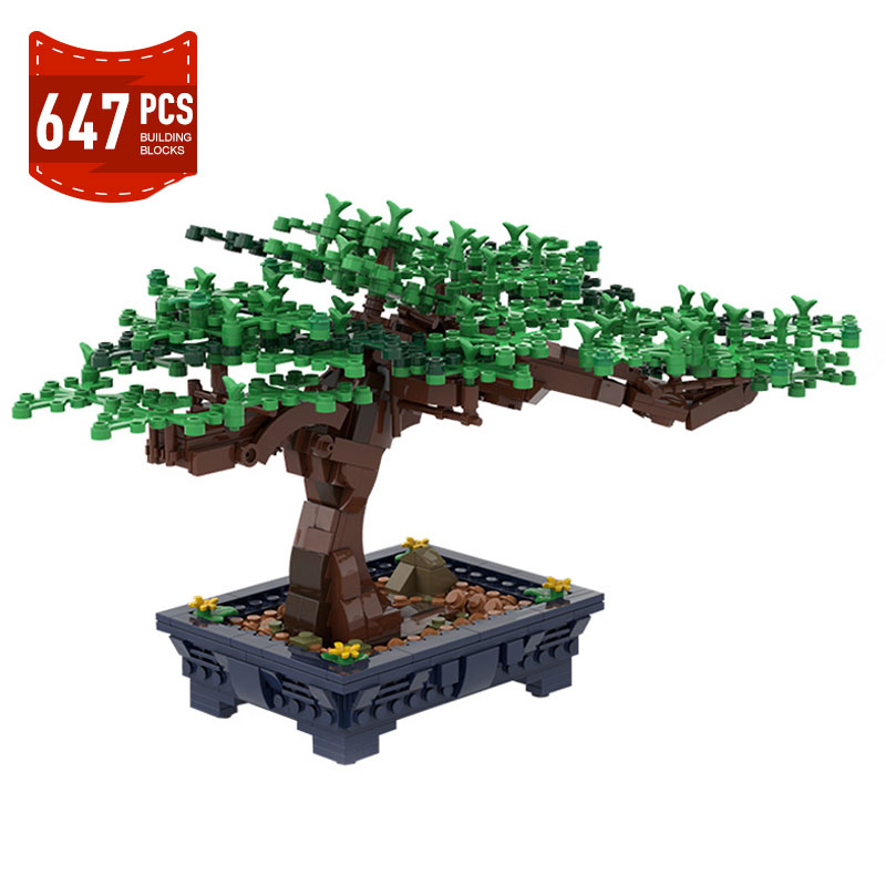 Bonsai Garden Lego - Model Tanaman Rumput Semak Hijau Pohon