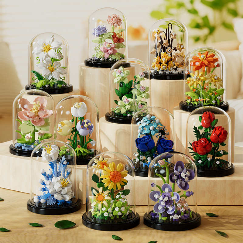 Bonsai Garden Lego - Buket Bunga Bonsai Blok Bangunan Tanaman