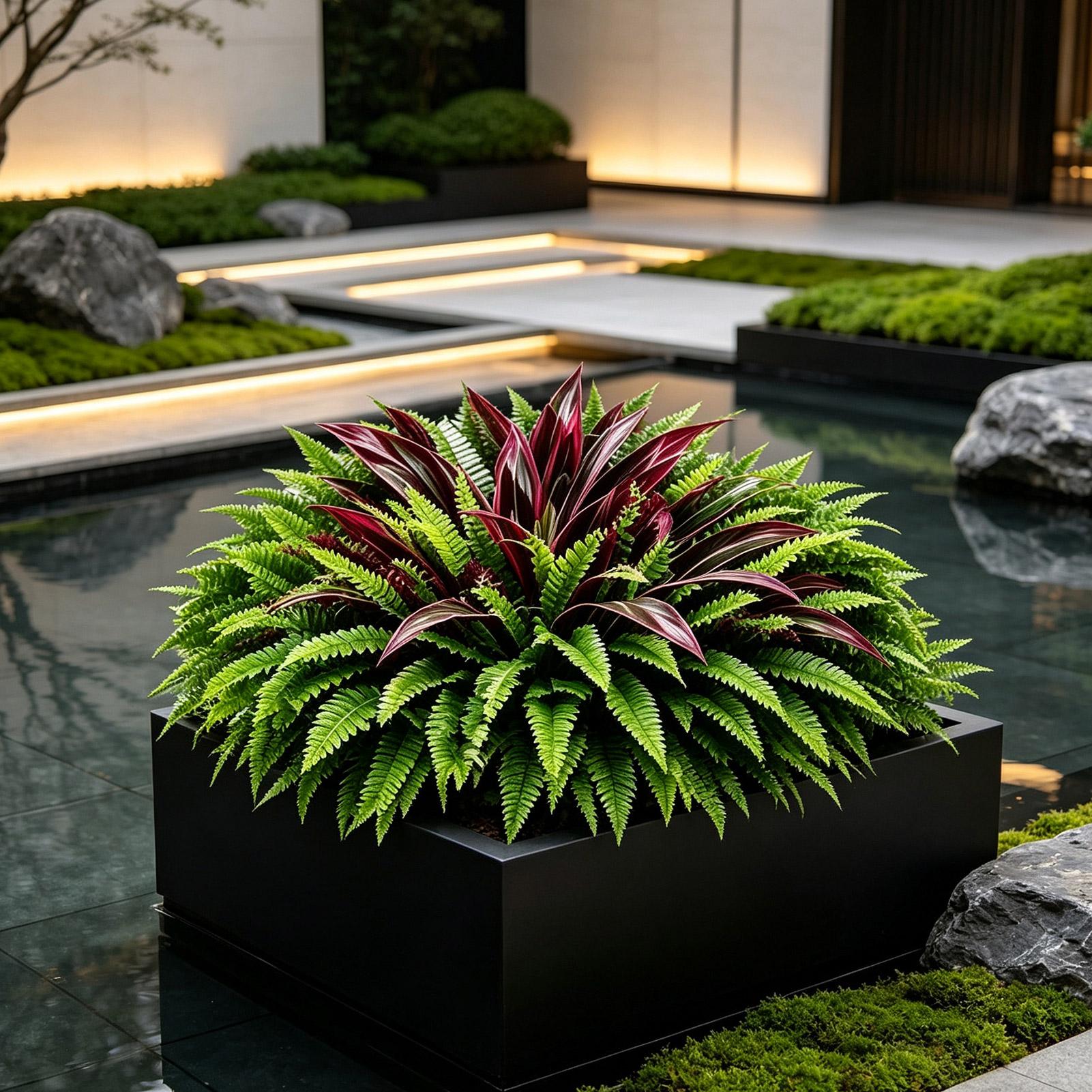 Tanaman Pakis Buatan untuk Lua - Bonsai Garden Restaurant ulasan dan harga