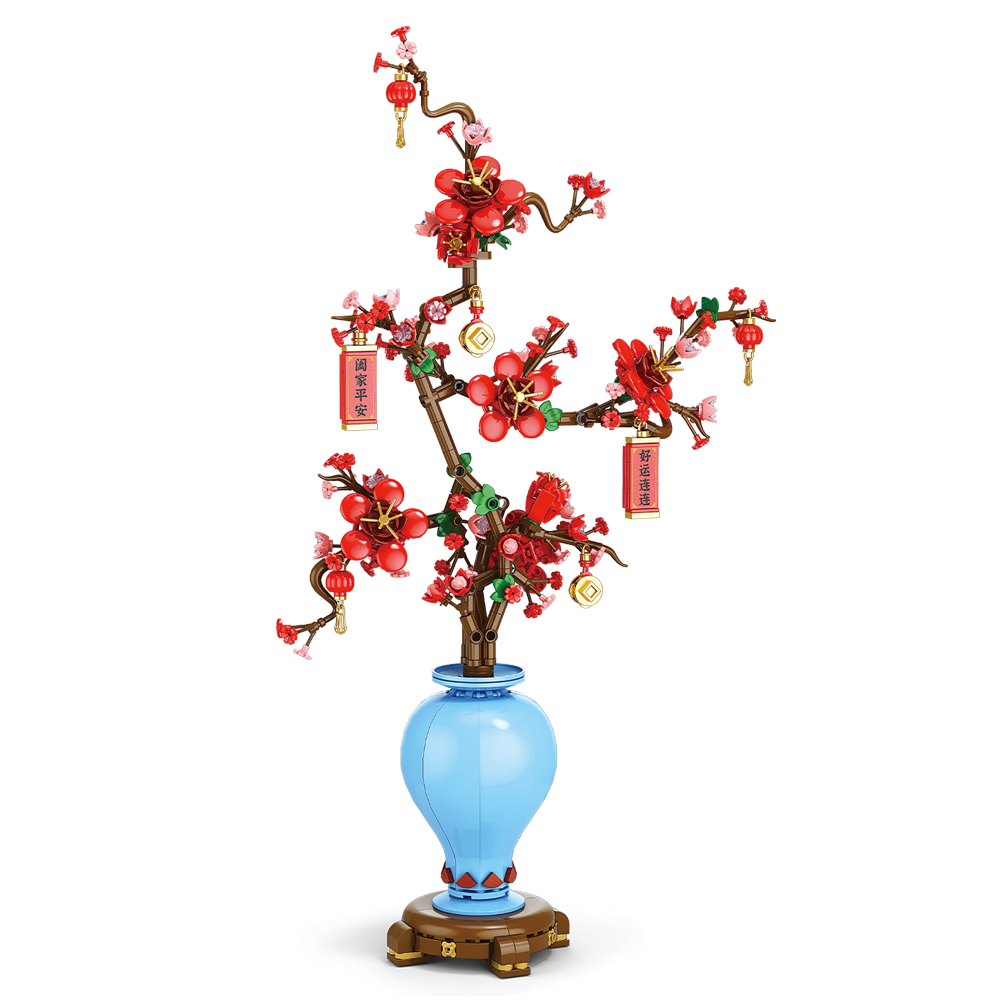 Buket bunga kreatif Kota Model - Bonsai Garden Lego ulasan dan harga