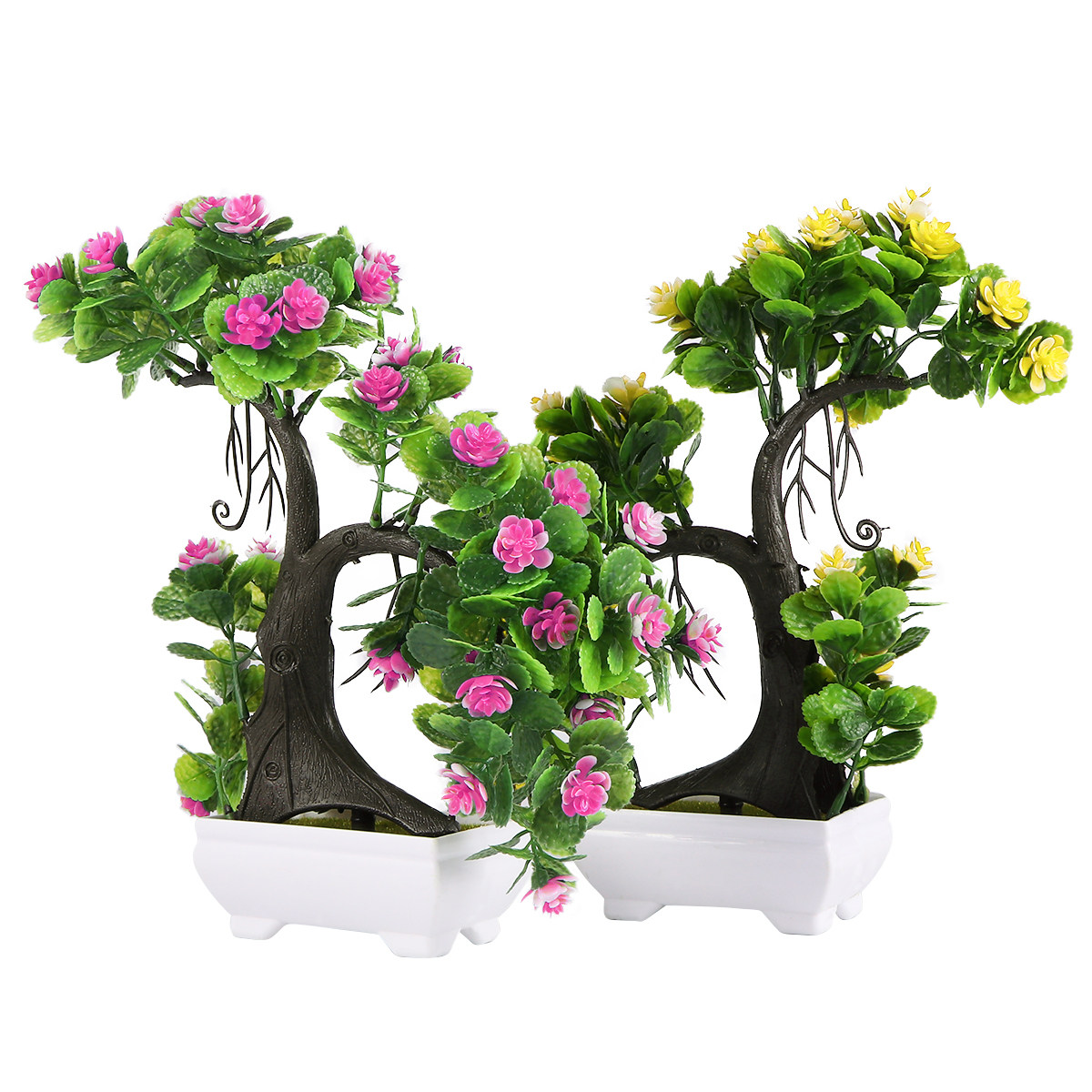 2 Buah Tanaman Pot Bunga Plast - Bonsai Garden Restaurant ulasan dan harga