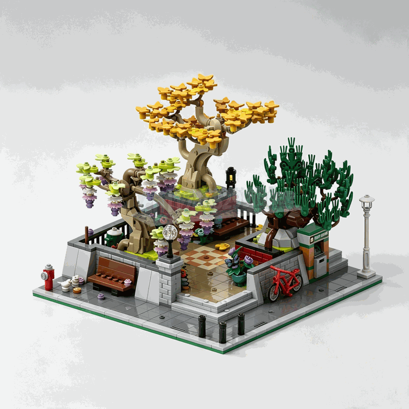 1309PCS Blok Bangunan Pohon Bo - Bonsai Garden Lego ulasan dan harga