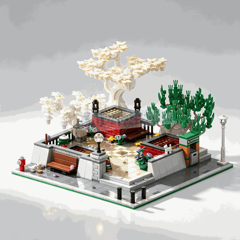 1309PCS Blok Bangunan Pohon Bo - Bonsai Garden Lego ulasan dan harga