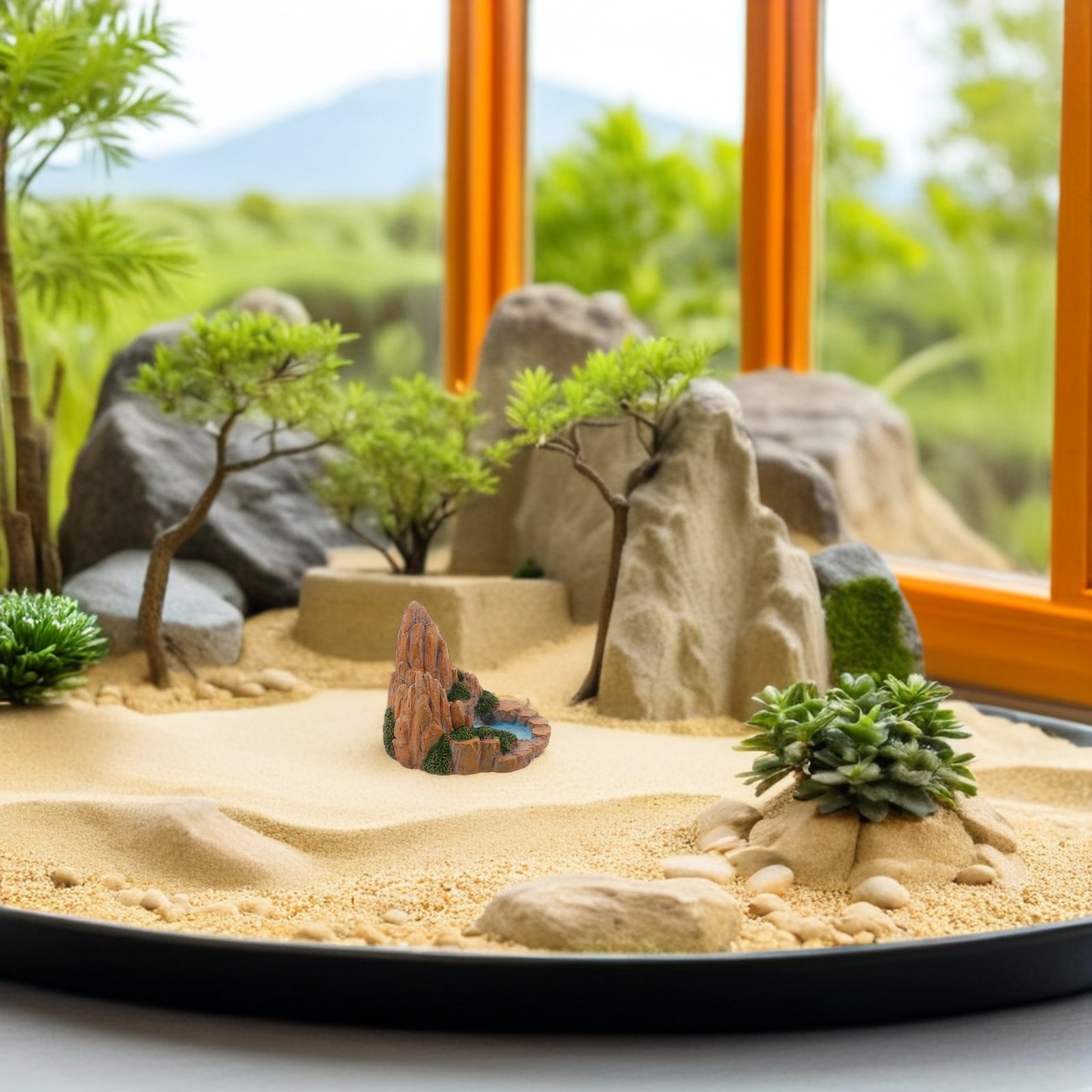 2Pcs Miniatur Batu Taman Buata - Bonsai Garden With Pond ulasan dan harga
