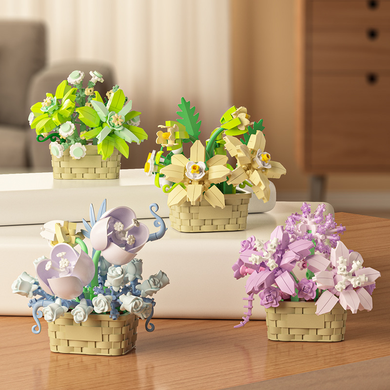 DIY MOC Pot Bunga Mawar Tanama - Bonsai Garden Lego ulasan dan harga
